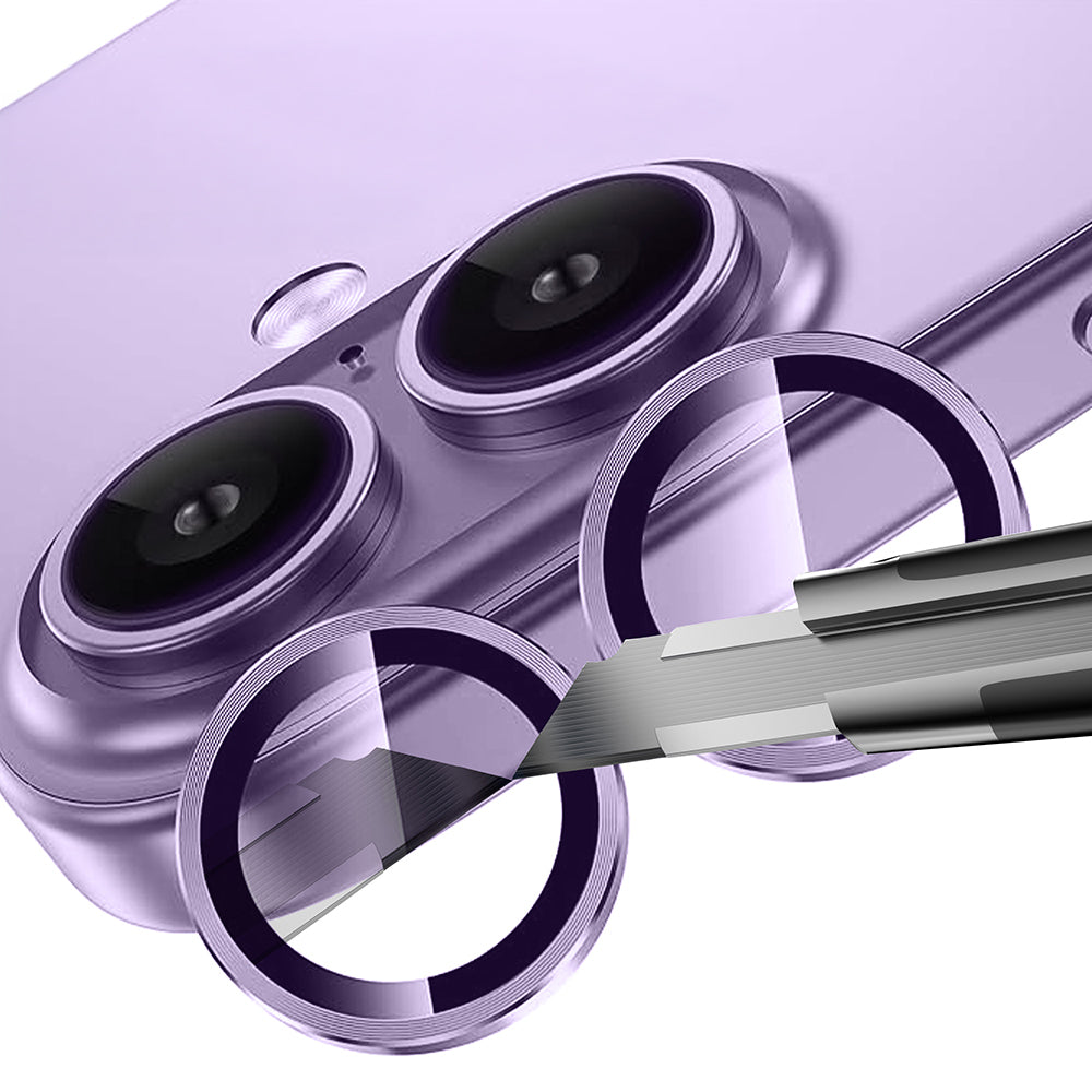 Apple iPhone 17 Zore Mikro Kamera Lens Koruyucu Açık Mavi