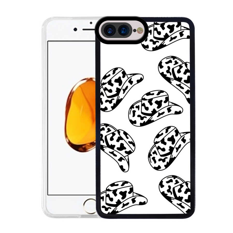 Apple iPhone 8 Plus Kılıf Zore M-Fit Desenli Kapak