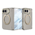 Apple iPhone Duo Kılıf M-safe Şarj Özellikli Zore Kıpta KPT-07 Ring Standlı Sert PC Kapak