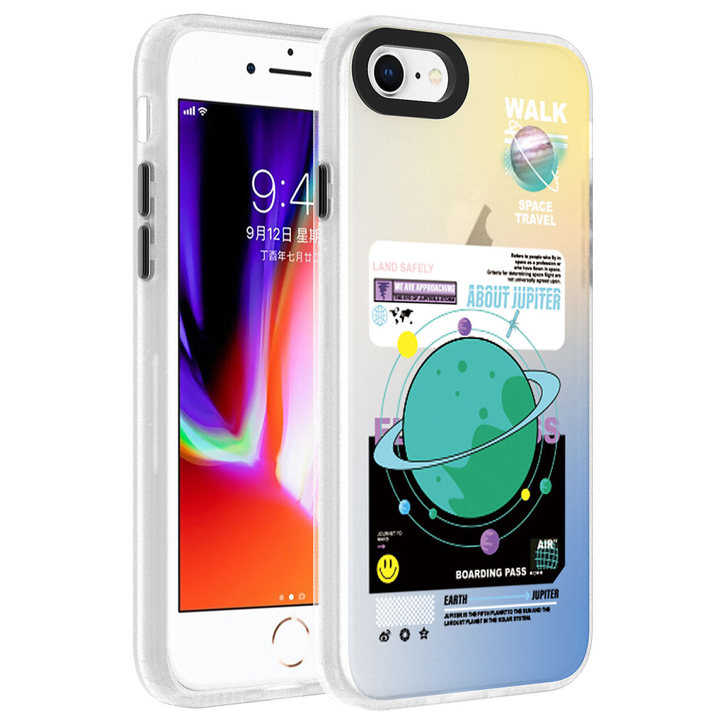 Apple iPhone SE 2022 Kılıf Desenli Zore Dragon Sert Kapak
