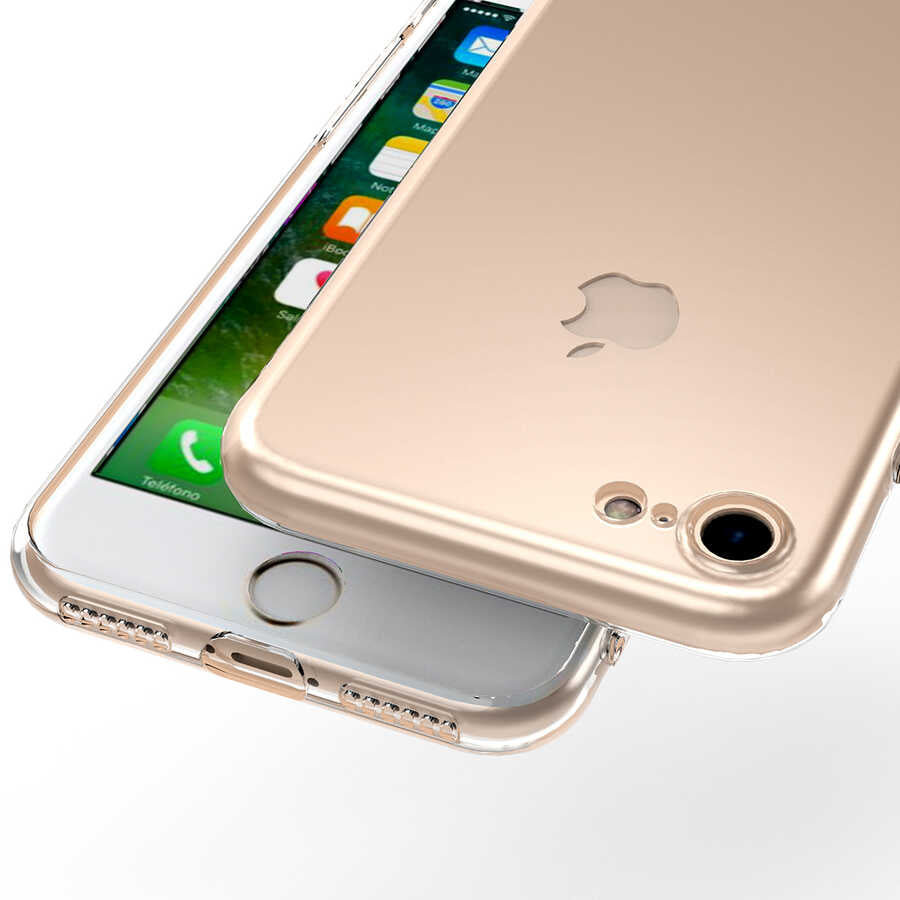 Apple iPhone SE 2022 Kılıf Zore Kamera Korumalı Süper Silikon Kapak