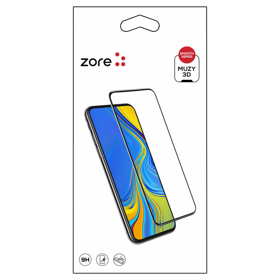 Apple iPhone XS Max 6.5 Zore 3D Muzy Temperli Cam Ekran Koruyucu