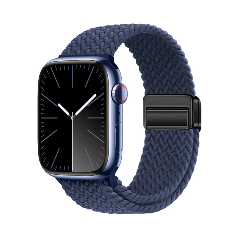 Apple Watch 10 46mm Zore KRD-134 Örgü Tasarımlı Hasır Kordon Strap Kayış