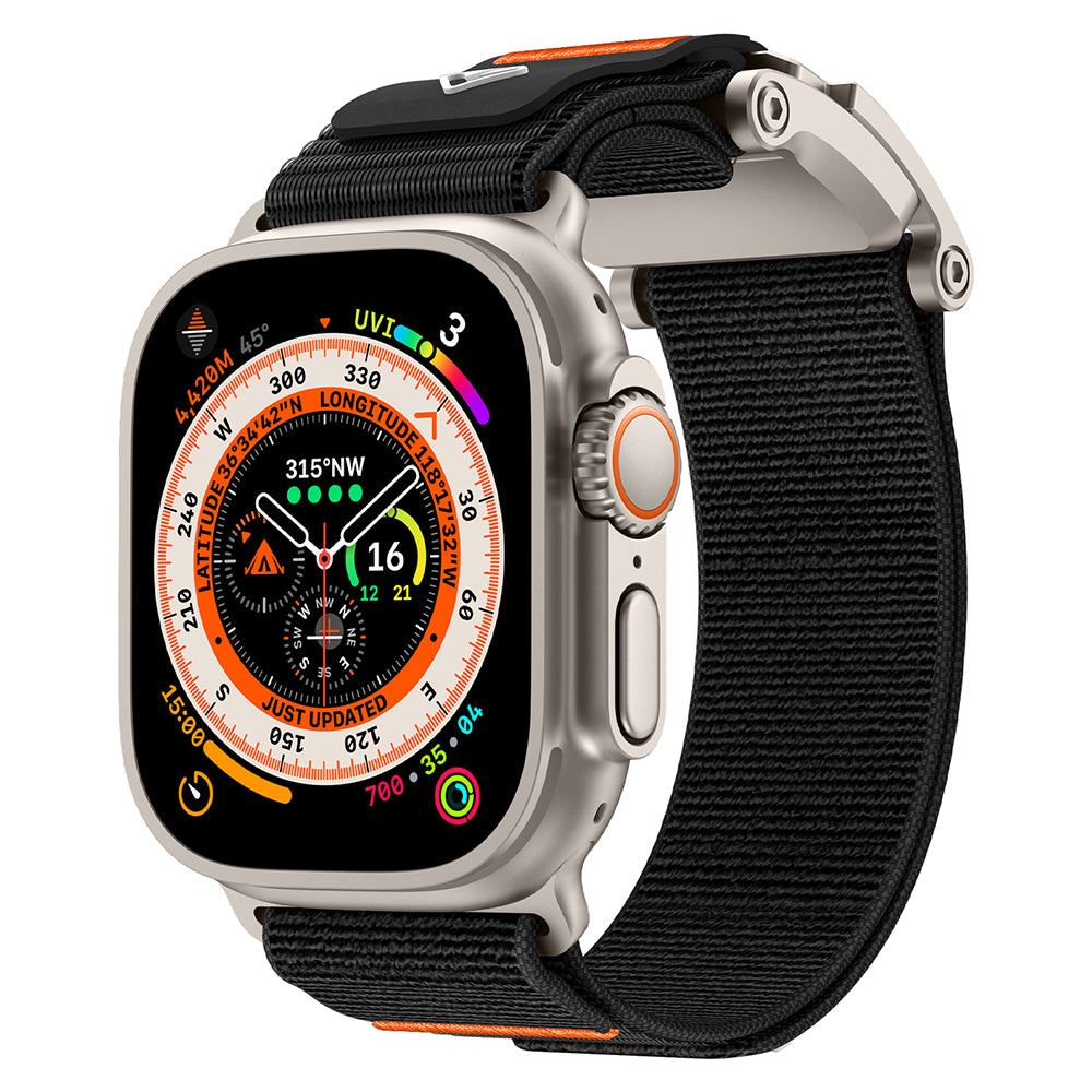 Apple Watch 10 46mm Zore KRD-154 Naylon Kumaş Hasır Örgülü Kordon