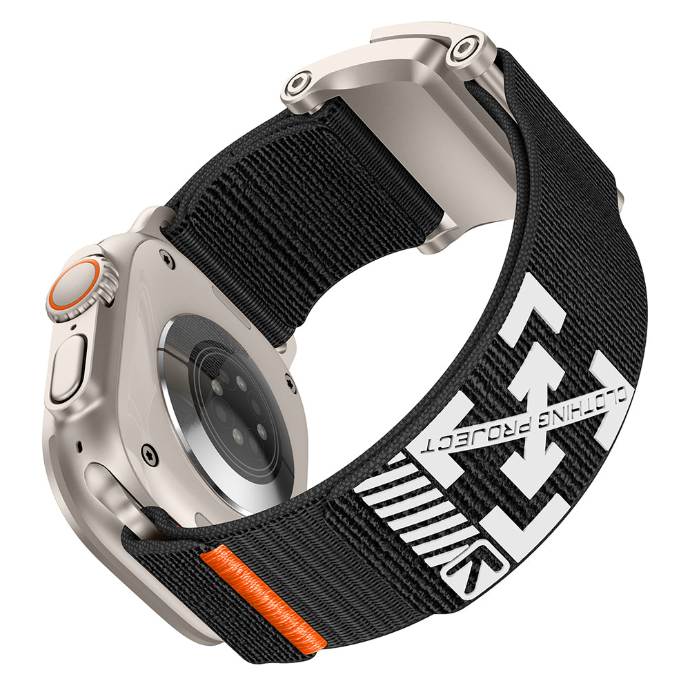 Apple Watch 10 46mm Zore KRD-154 Naylon Kumaş Hasır Örgülü Kordon