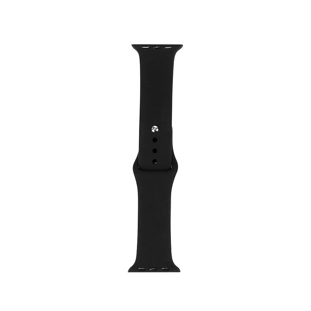 Apple Watch 42mm Band Serisi Klasik Kordon Silikon Strap Kayış Siyah