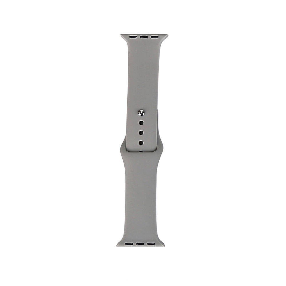 Apple Watch 42mm Band Serisi Klasik Kordon Silikon Strap Kayış Siyah