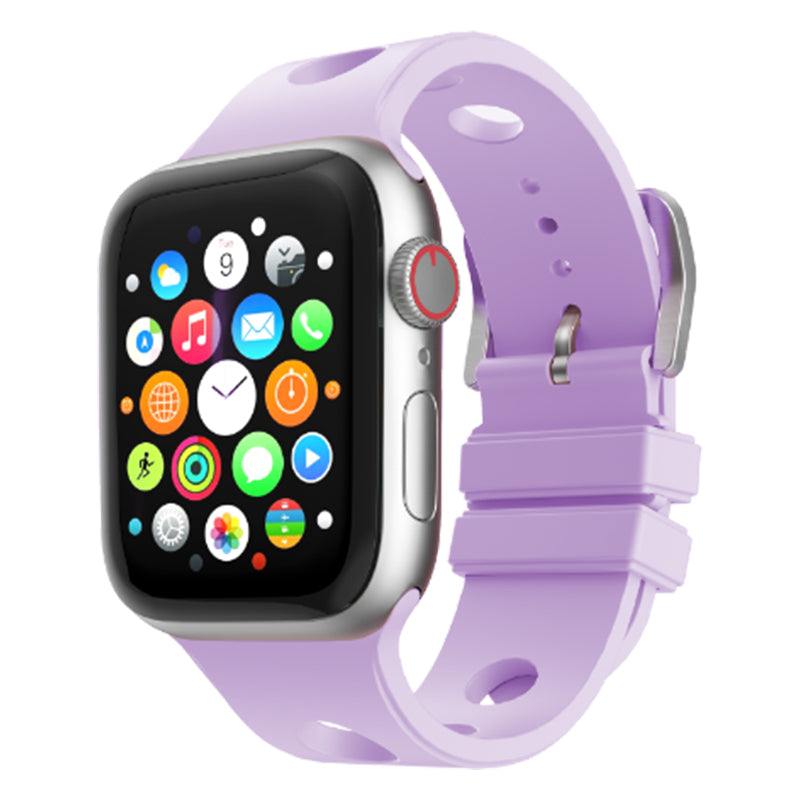 Apple Watch 44mm Delikli Tasarım Zore KRD-147 Silikon Kordon