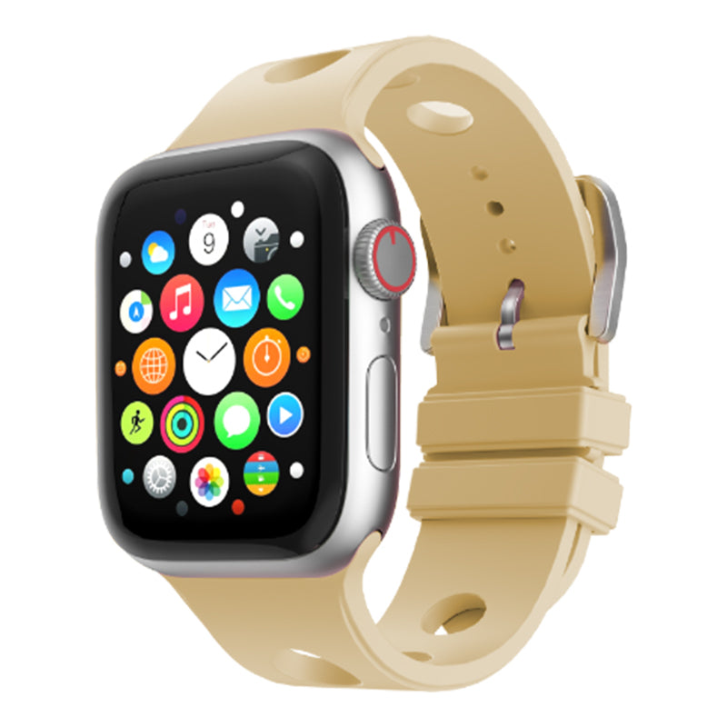 Apple Watch 44mm Delikli Tasarım Zore KRD-147 Silikon Kordon