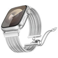 Apple Watch 44mm Zore KRD-137 Metal Hasır Kordon