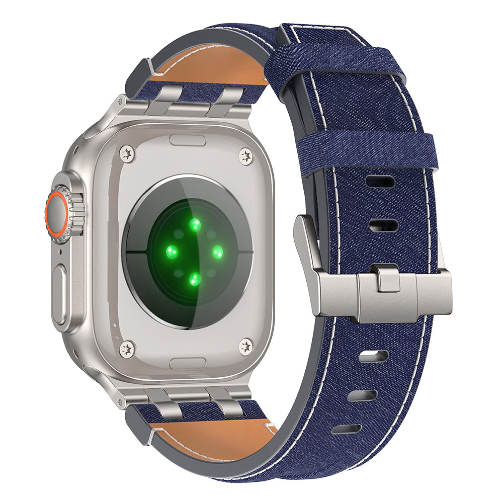 Apple Watch 44mm Zore KRD-153 Kot Kumaş Tasarımlı Kordon