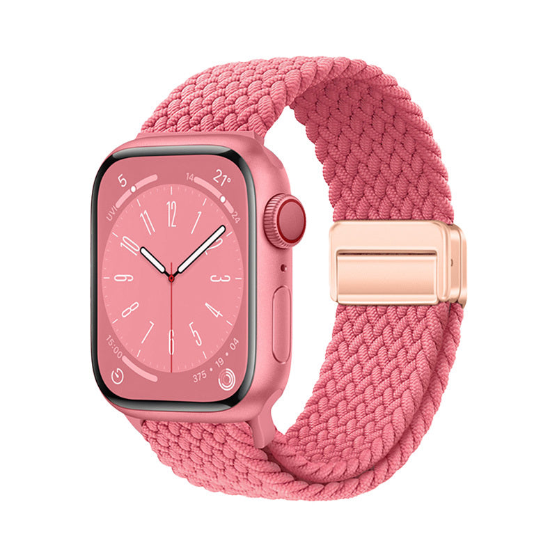 Apple Watch 7 41mm Zore KRD-134 Örgü Tasarımlı Hasır Kordon Strap Kayış