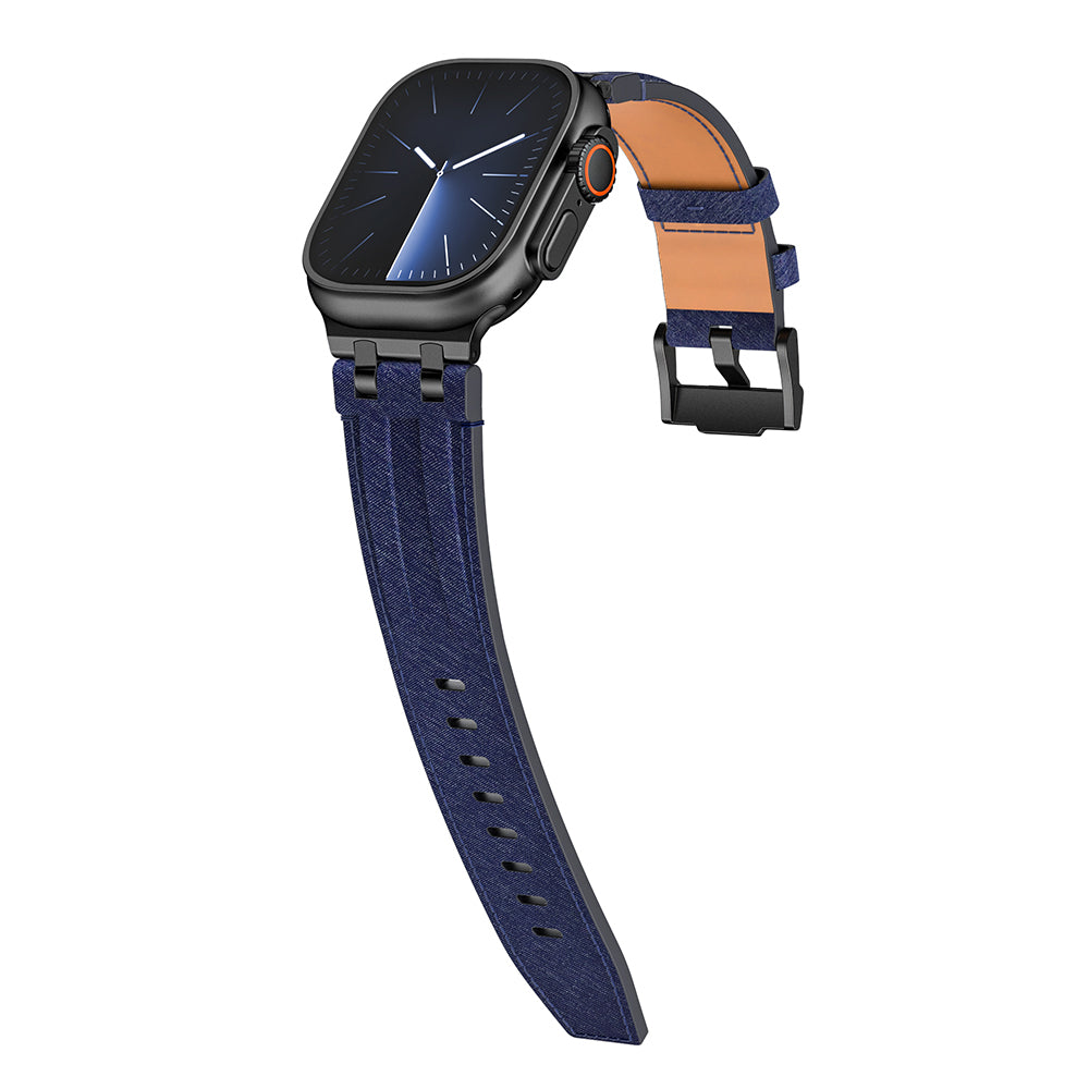 Apple Watch 7 45mm Zore KRD-153 Kot Kumaş Tasarımlı Kordon