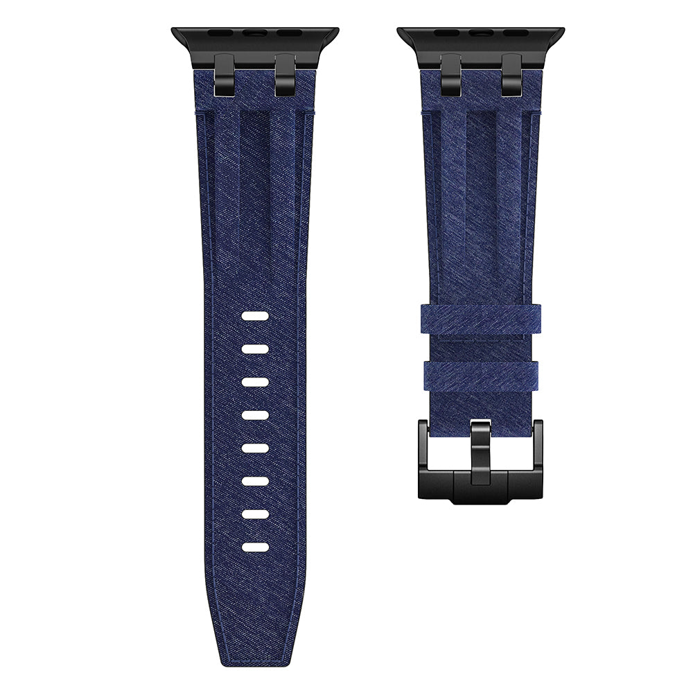 Apple Watch 7 45mm Zore KRD-153 Kot Kumaş Tasarımlı Kordon