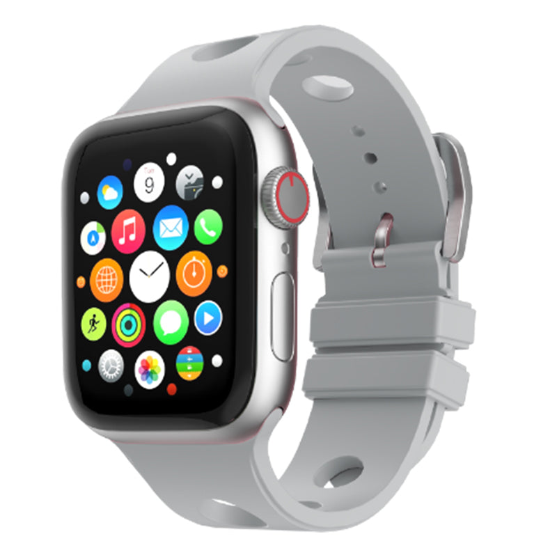 Apple Watch Ultra 49mm Delikli Tasarım Zore KRD-147 Silikon Kordon