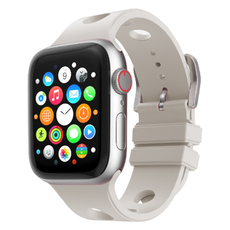 Apple Watch Ultra 49mm Delikli Tasarım Zore KRD-147 Silikon Kordon