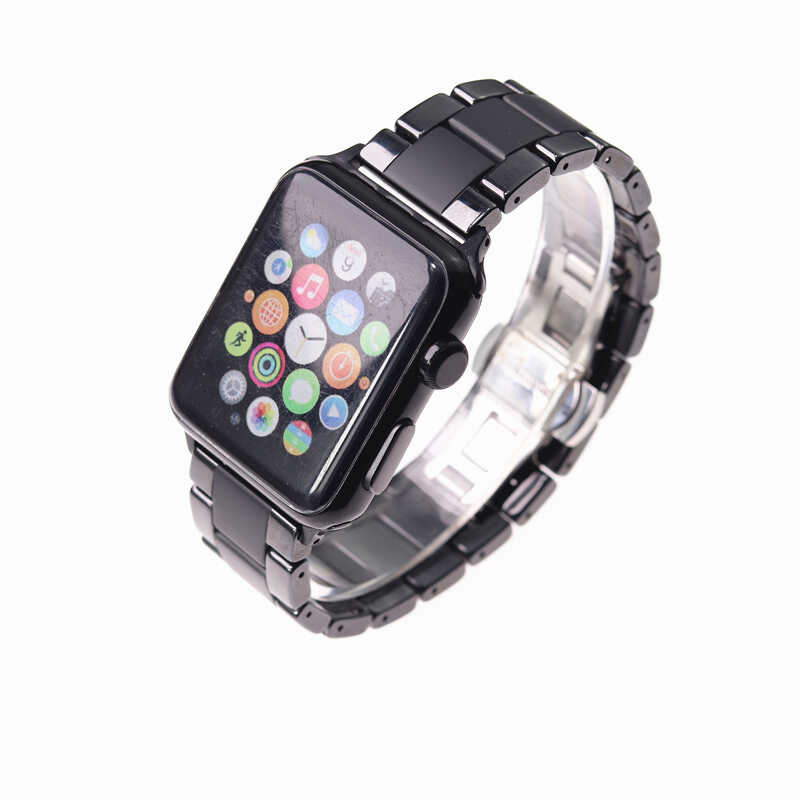 Apple Watch Ultra 49mm Kordon Mat Seramik Metal Strap Kayış