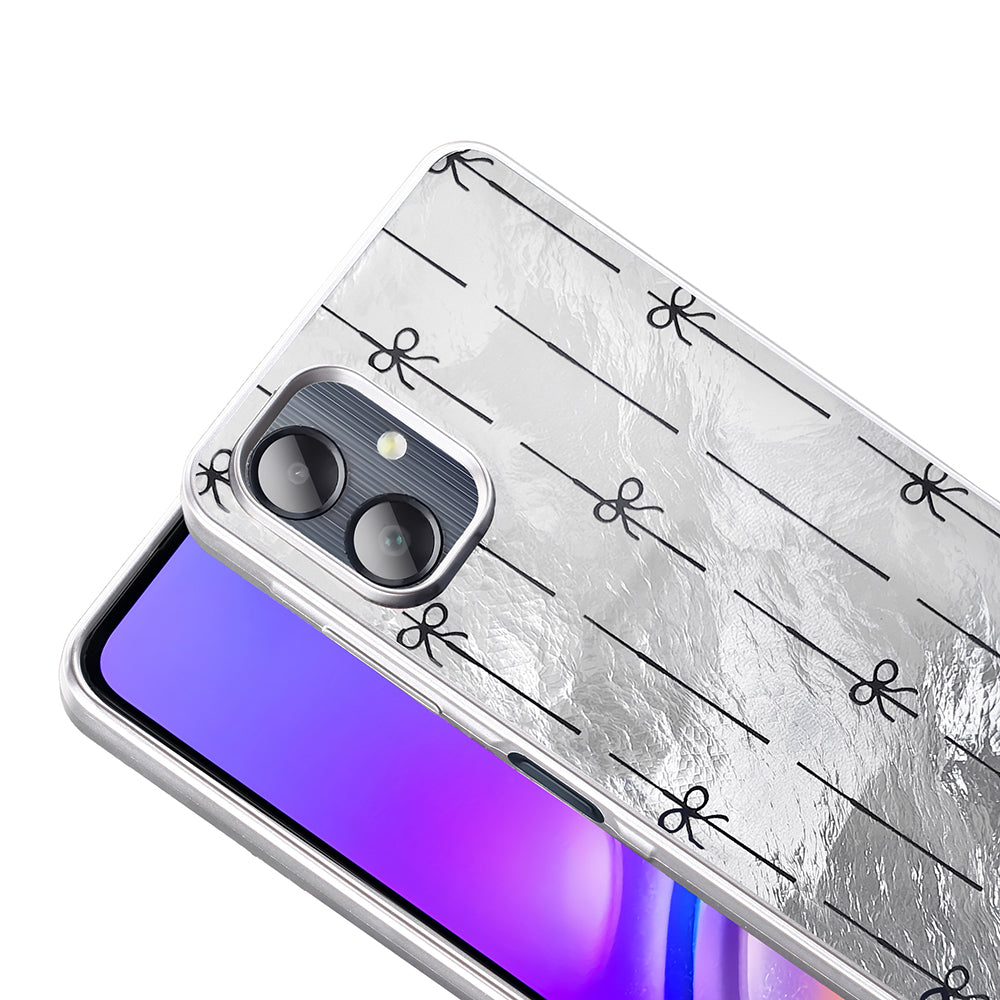 Galaxy A06 Kılıf Desenli Zore Mep Kapak İncili Fiyonk