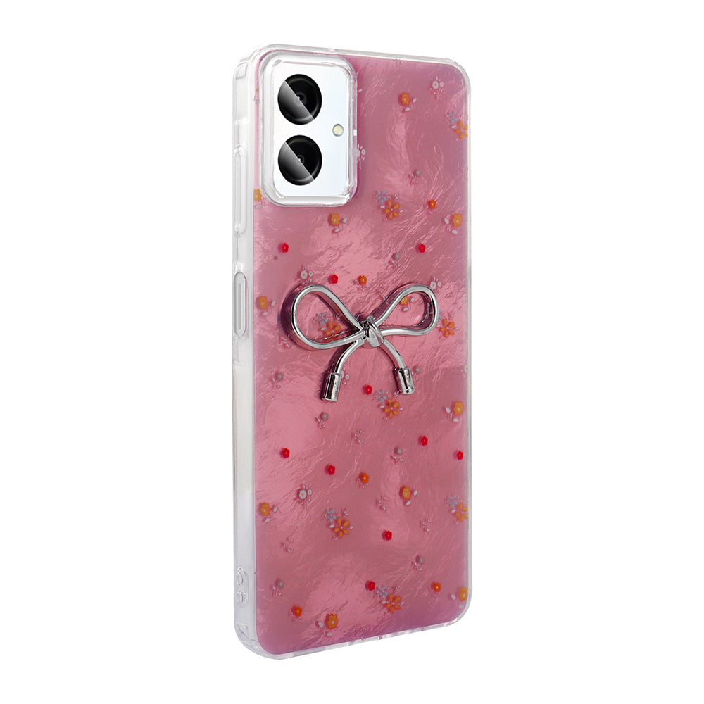 Galaxy A06 Kılıf Kamera Korumalı Figürlü Zore Ponti Silikon Kapak Beyaz