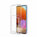 Galaxy A14 Kılıf Kartlıklı Şeffaf Zore Setra Clear Silikon Kapak