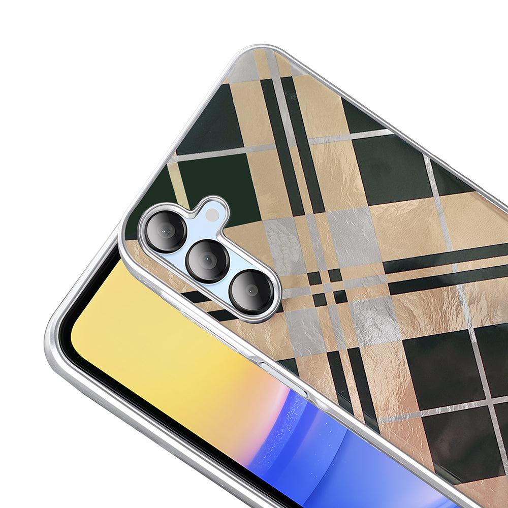 Galaxy A15 Kılıf Desenli Zore Mep Kapak Gri Leopar