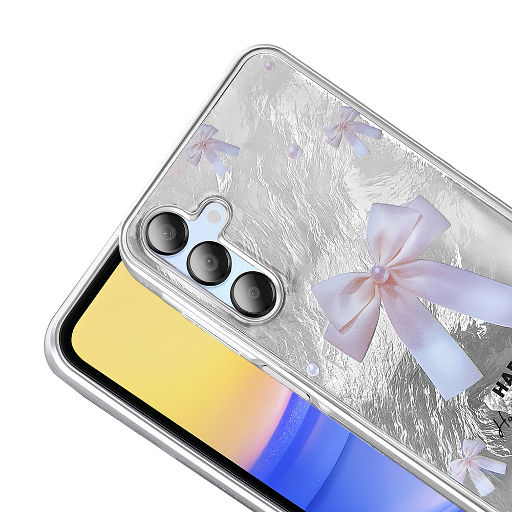 Galaxy A15 Kılıf Desenli Zore Mep Kapak İncili Fiyonk