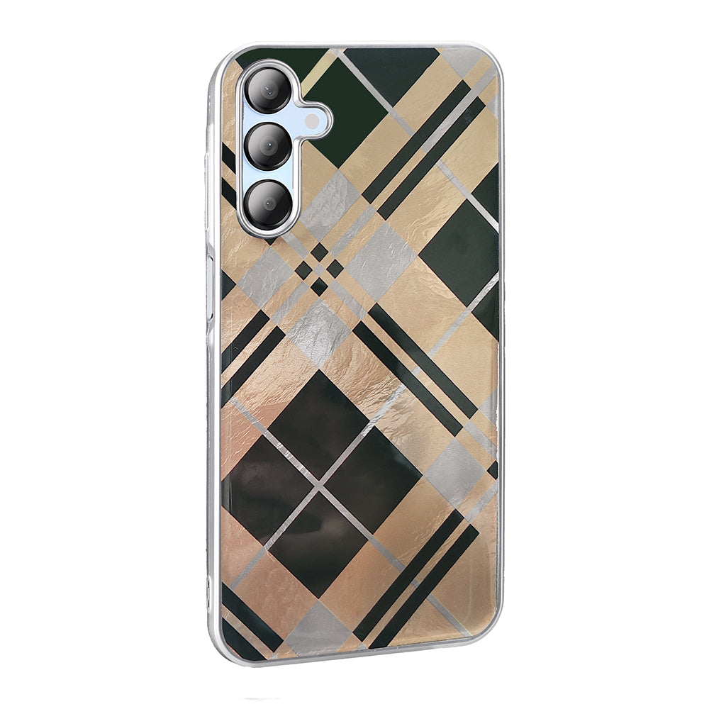 Galaxy A15 Kılıf Desenli Zore Mep Kapak Gold Leopar