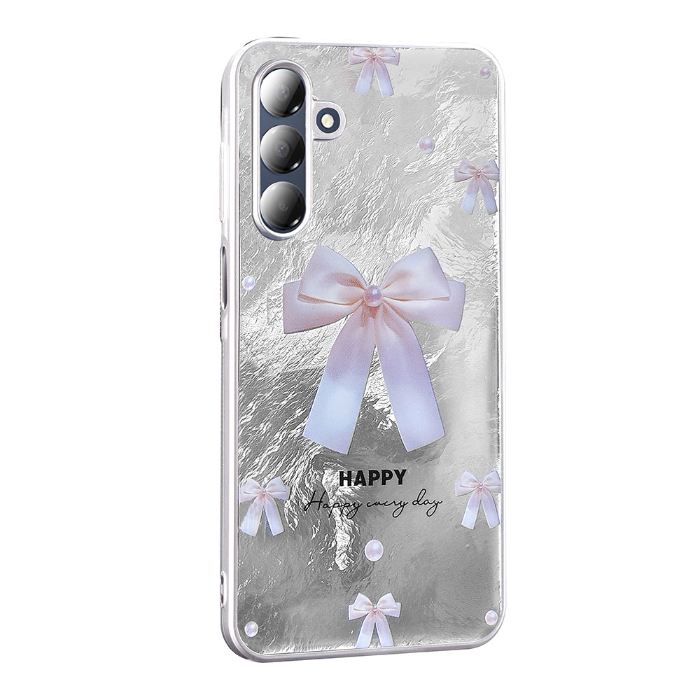 Galaxy A16 Kılıf Desenli Zore Mep Kapak İncili Fiyonk