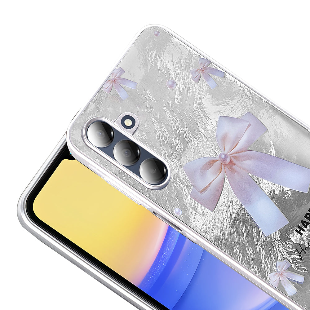 Galaxy A16 Kılıf Desenli Zore Mep Kapak İncili Fiyonk