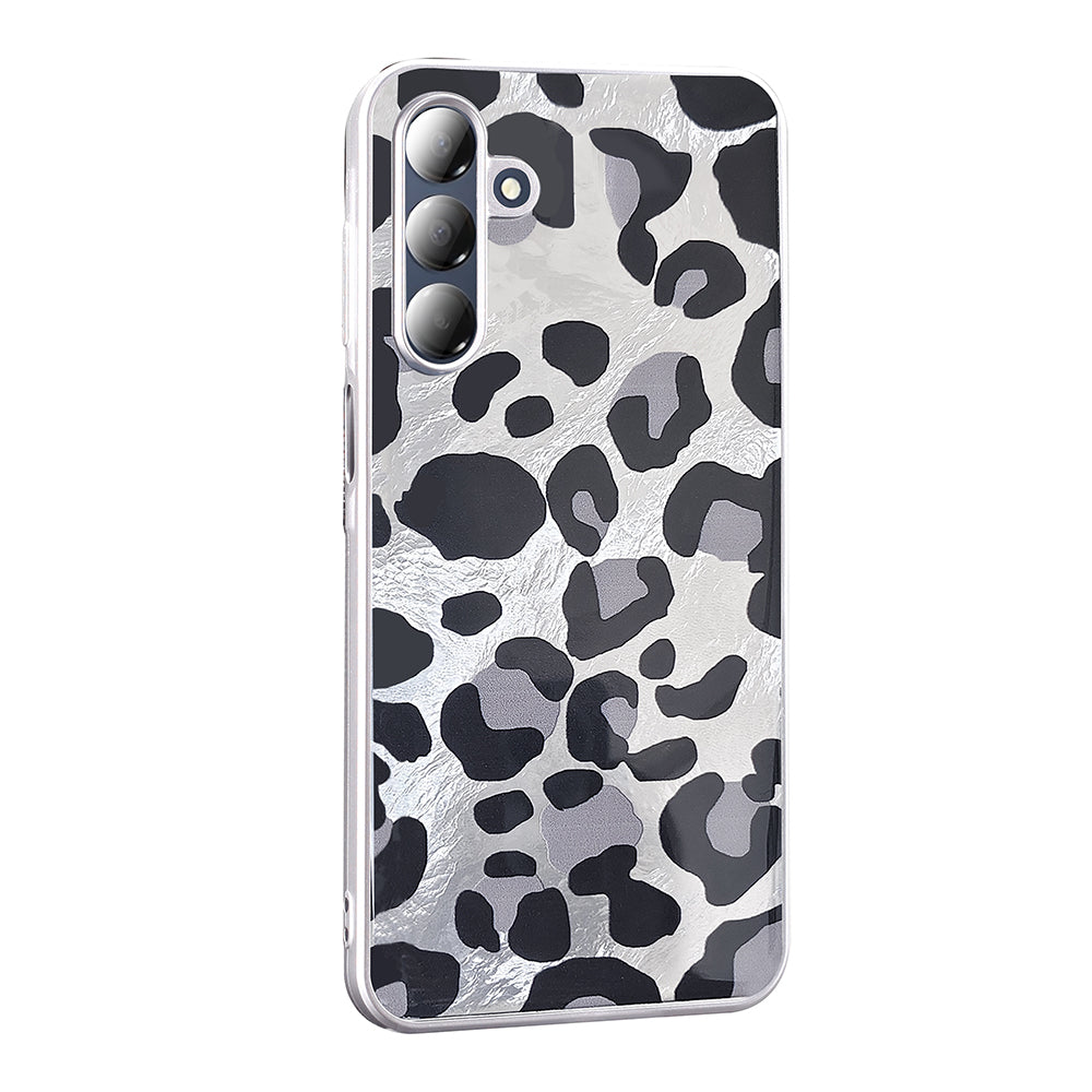 Galaxy A16 Kılıf Desenli Zore Mep Kapak Gri Leopar