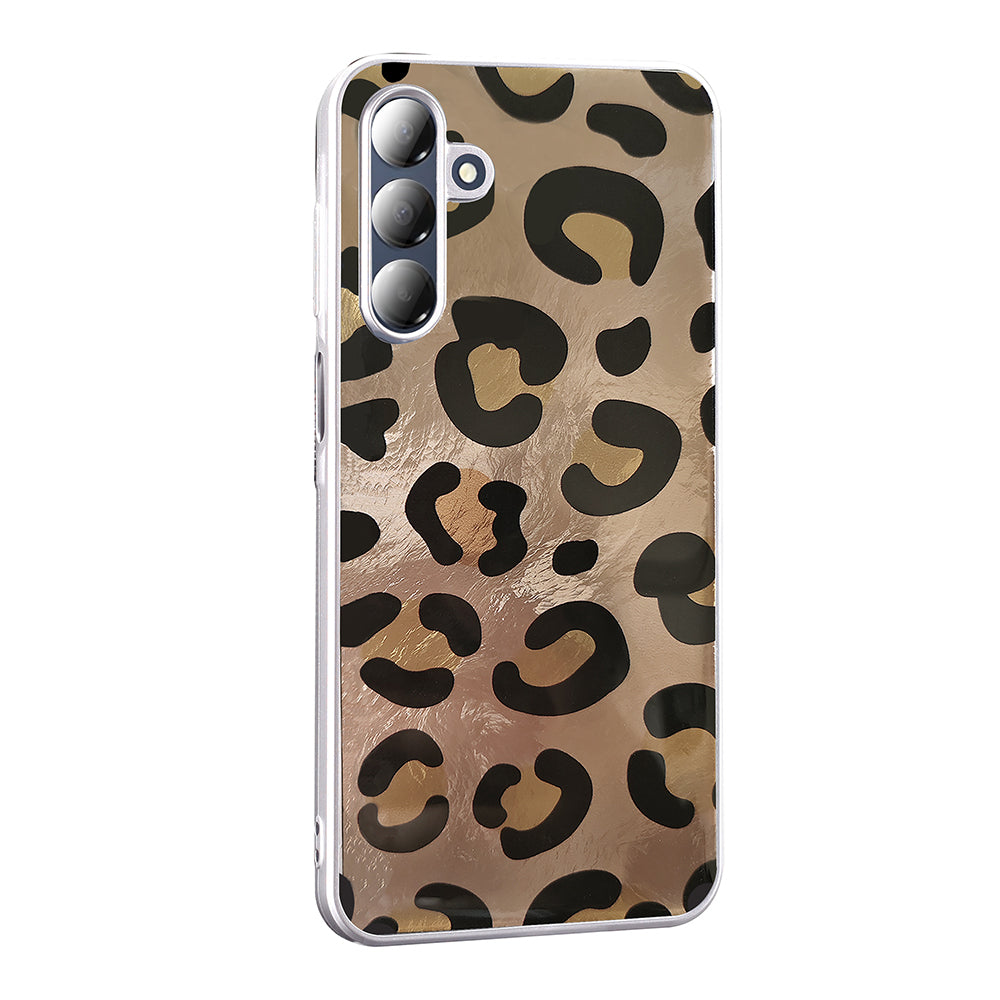 Galaxy A16 Kılıf Desenli Zore Mep Kapak Gri Leopar