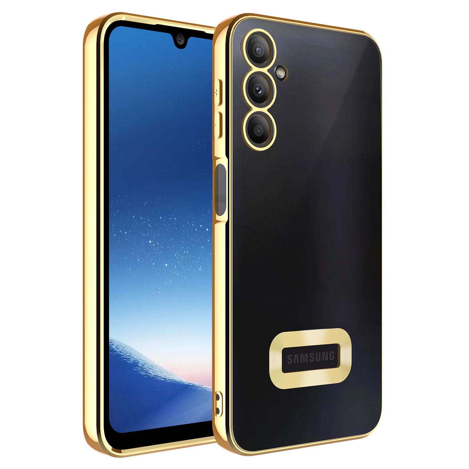 Galaxy A24 Kılıf Kamera Korumalı Logo Gösteren Zore Omega Kapak