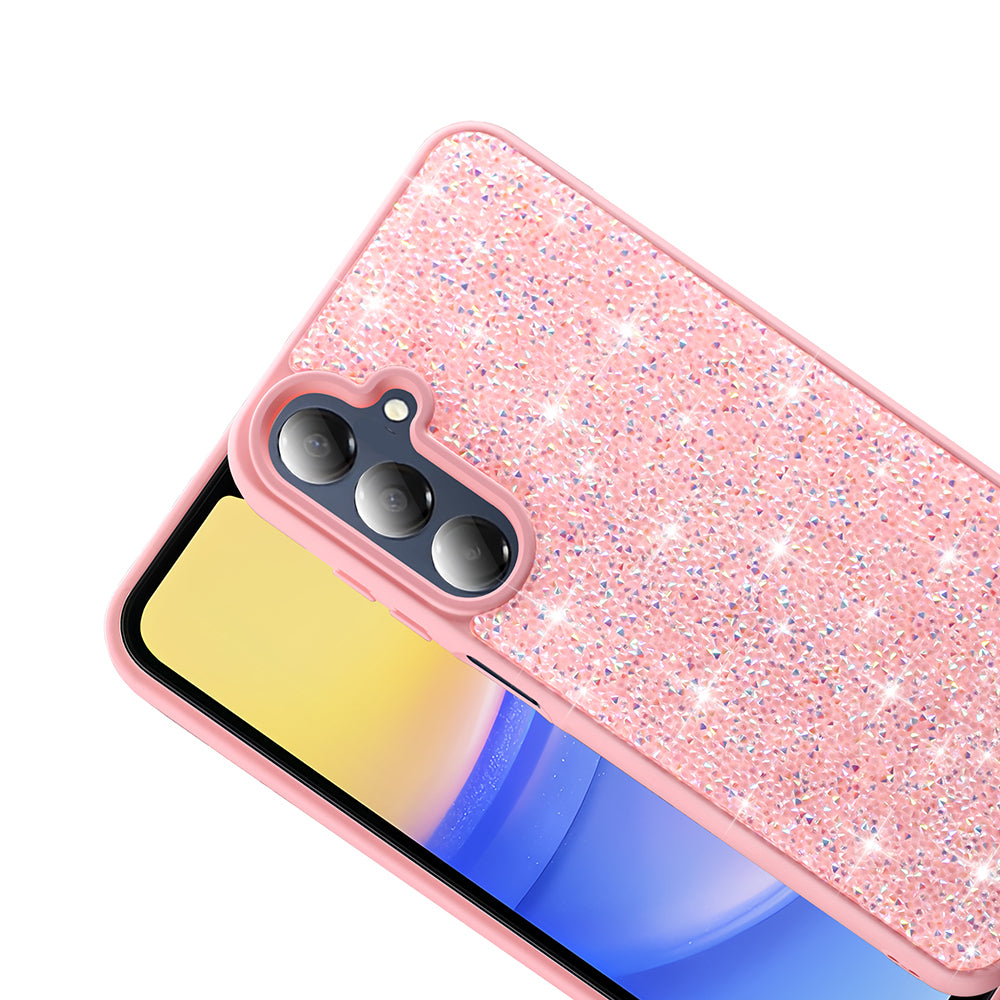 Galaxy A26 Kılıf Parlak Taşlı Tasarım Zore Pırlanta Kapak Beyaz