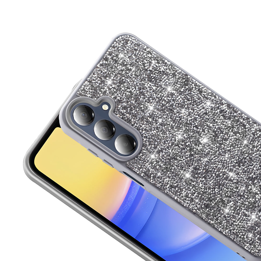 Galaxy A26 Kılıf Parlak Taşlı Tasarım Zore Pırlanta Kapak Pembe