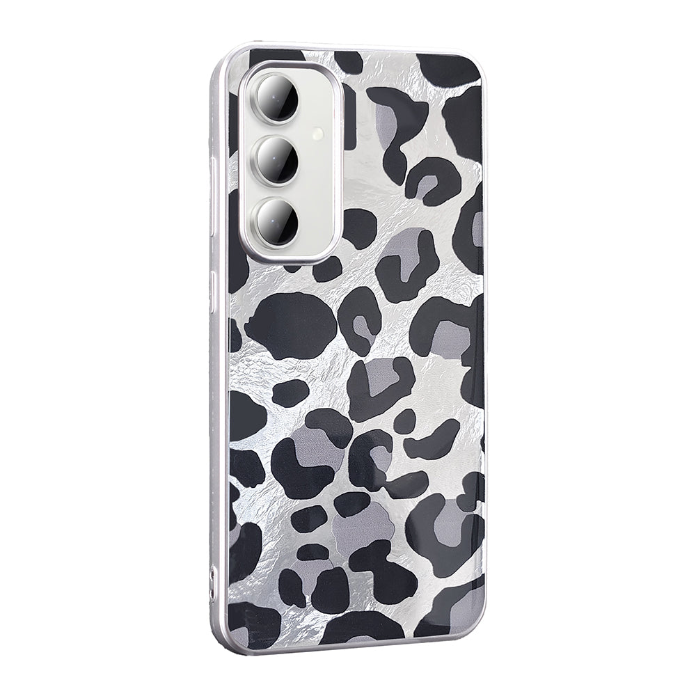 Galaxy A35 Kılıf Desenli Zore Mep Kapak Gri Leopar