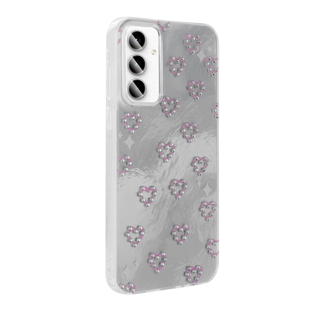 Galaxy A35 Kılıf Kamera Korumalı Figürlü Zore Ponti Silikon Kapak Lila