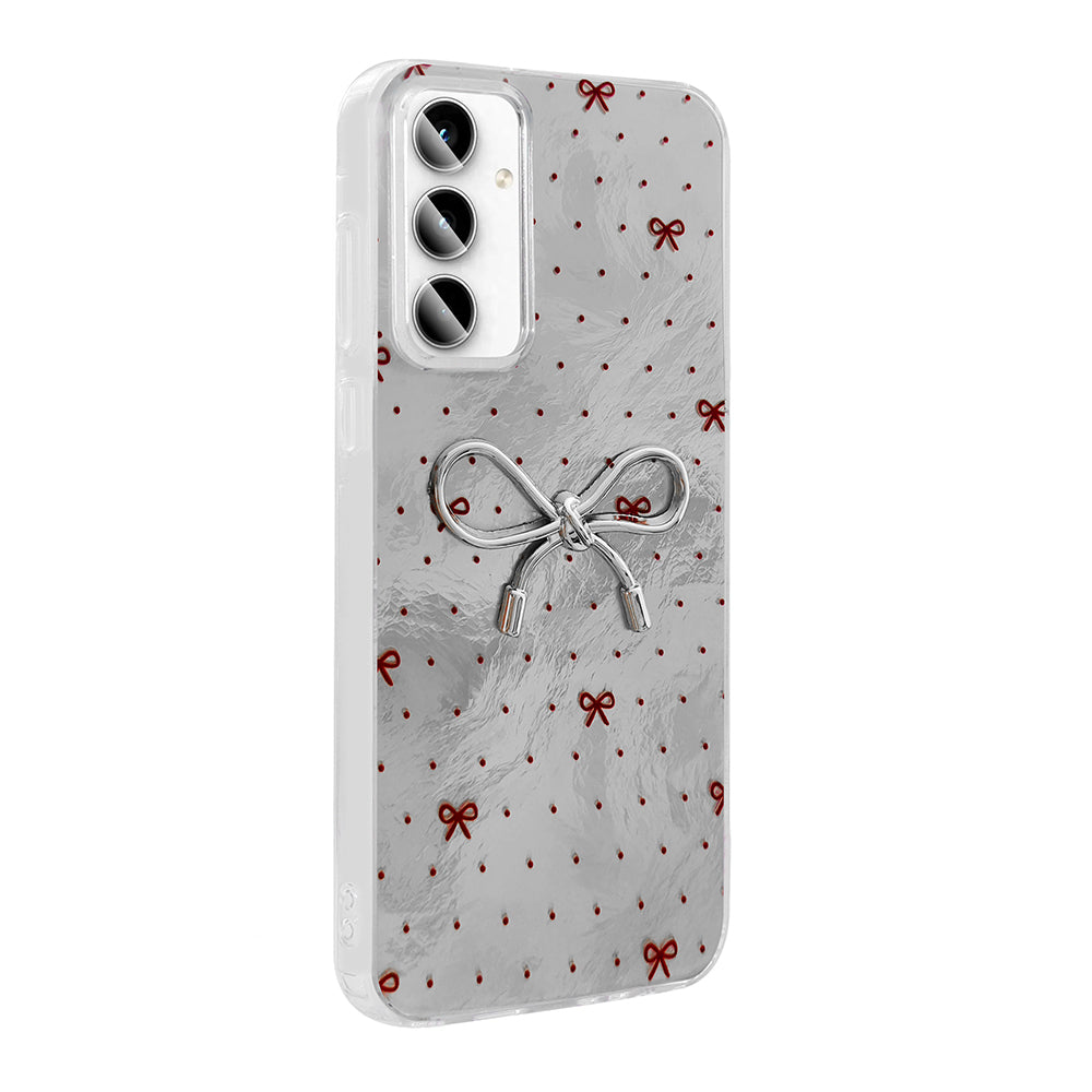 Galaxy A35 Kılıf Kamera Korumalı Figürlü Zore Ponti Silikon Kapak Açık Pembe