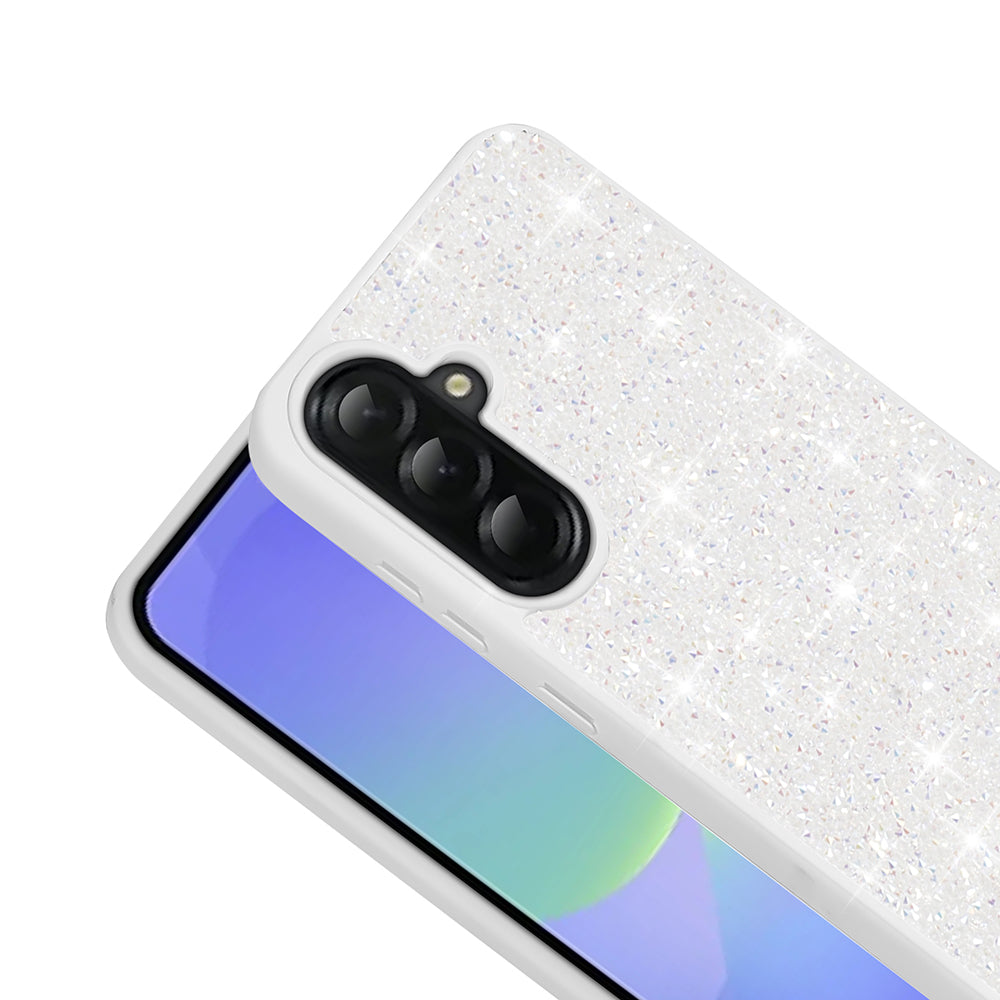 Galaxy A36 Kılıf Parlak Taşlı Tasarım Zore Pırlanta Kapak Gold