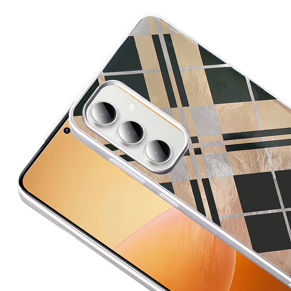 Galaxy A55 Kılıf Desenli Zore Mep Kapak Gold Leopar