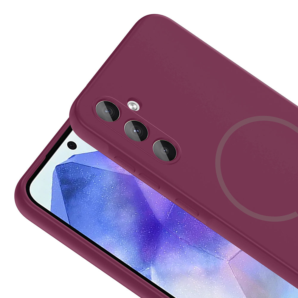 Galaxy A55 Kılıf M-safe Şarj Özellikli Zore Meta Kapak