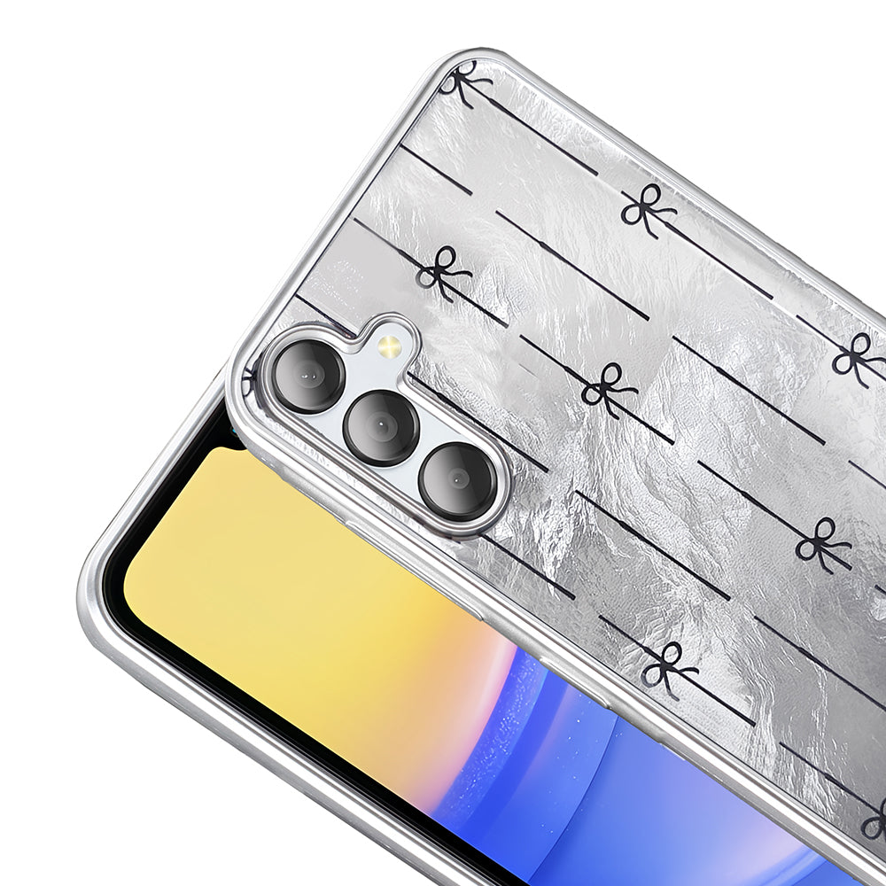 Galaxy A56 Kılıf Desenli Zore Mep Kapak Gri Leopar