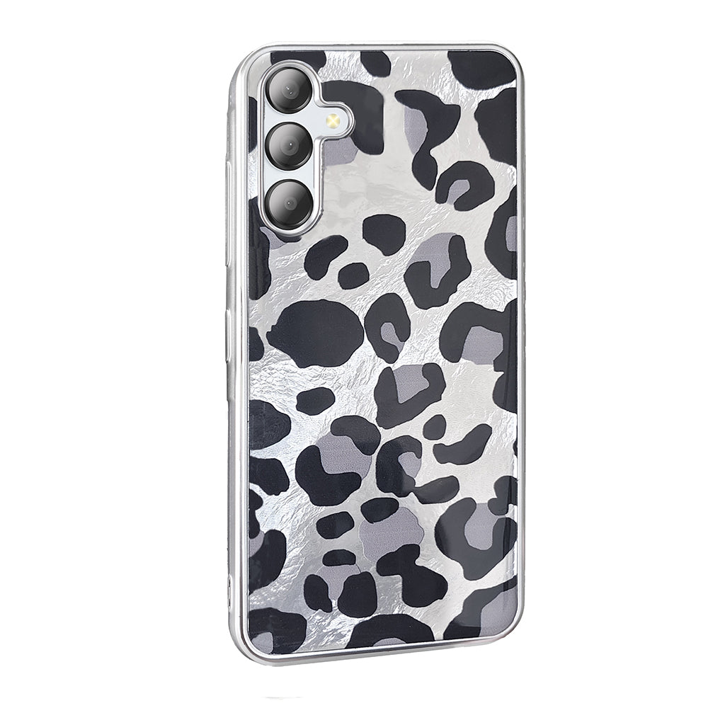 Galaxy A56 Kılıf Desenli Zore Mep Kapak Gold Leopar