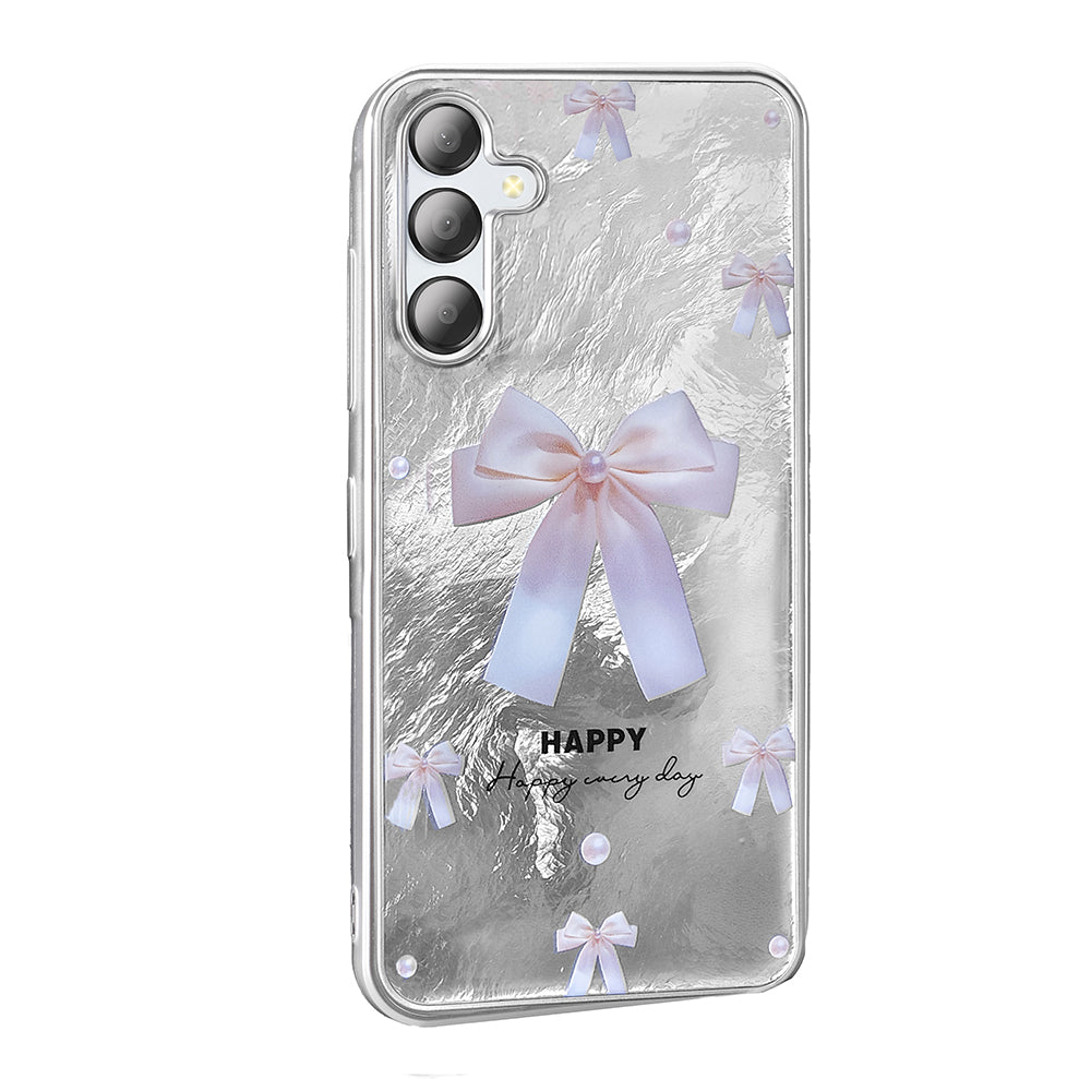 Galaxy A56 Kılıf Desenli Zore Mep Kapak Gri Leopar