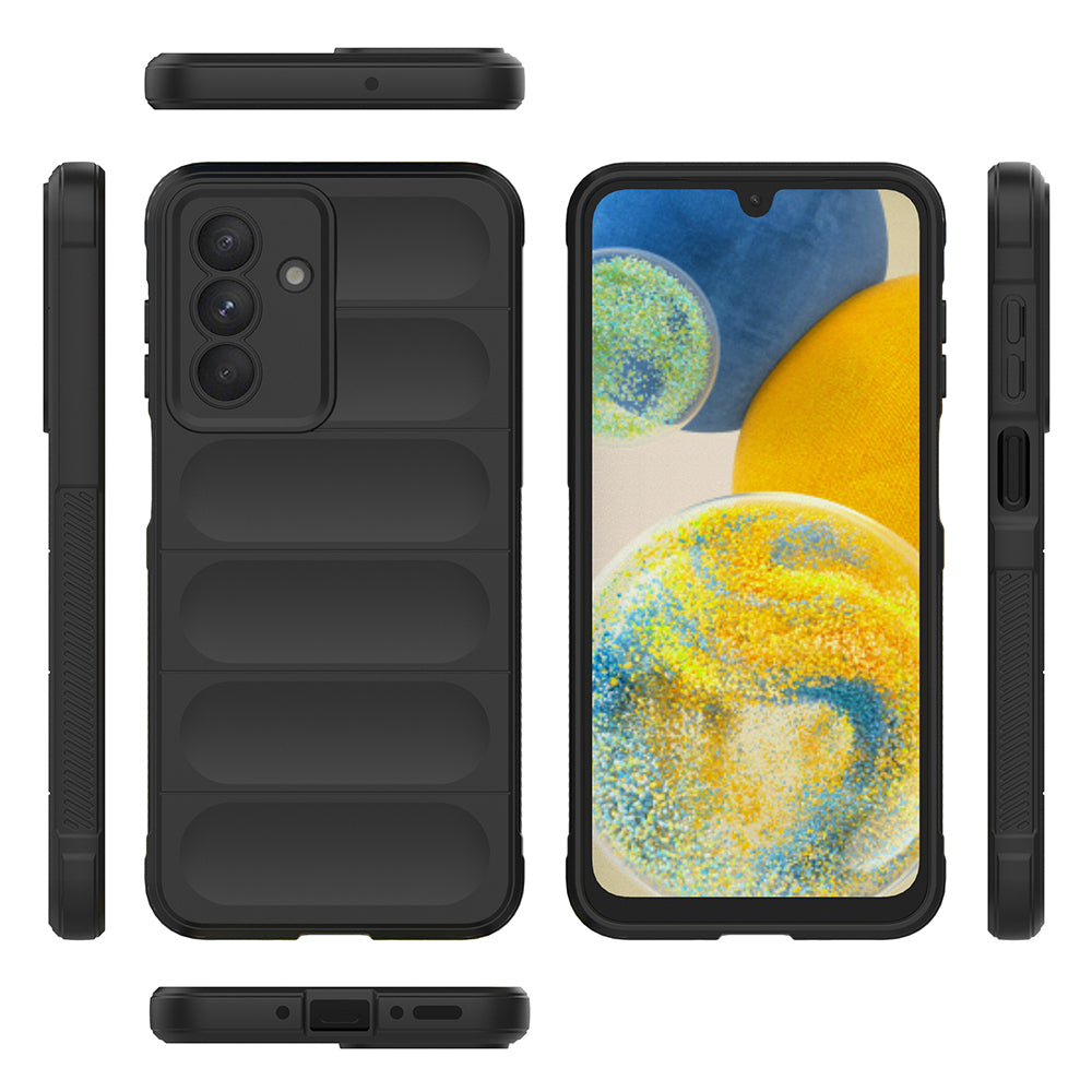 Galaxy A56 Kılıf Esnek TPU Oyuklu Arka Yüzey Tasarımlı Zore Etnik Silikon Kapak