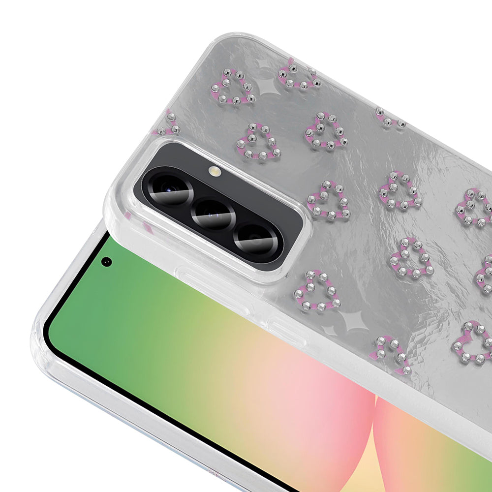 Galaxy A56 Kılıf Kamera Korumalı Figürlü Zore Ponti Silikon Kapak Açık Mavi