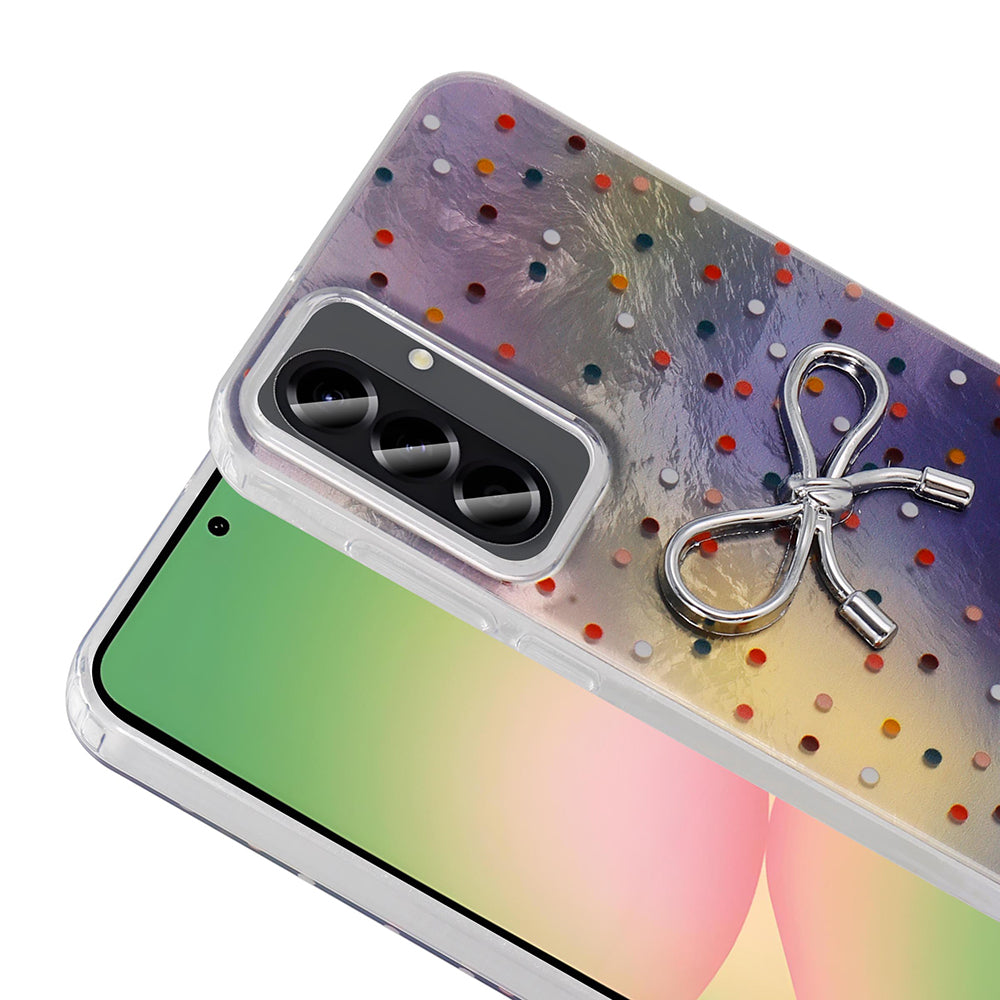 Galaxy A56 Kılıf Kamera Korumalı Figürlü Zore Ponti Silikon Kapak Beyaz