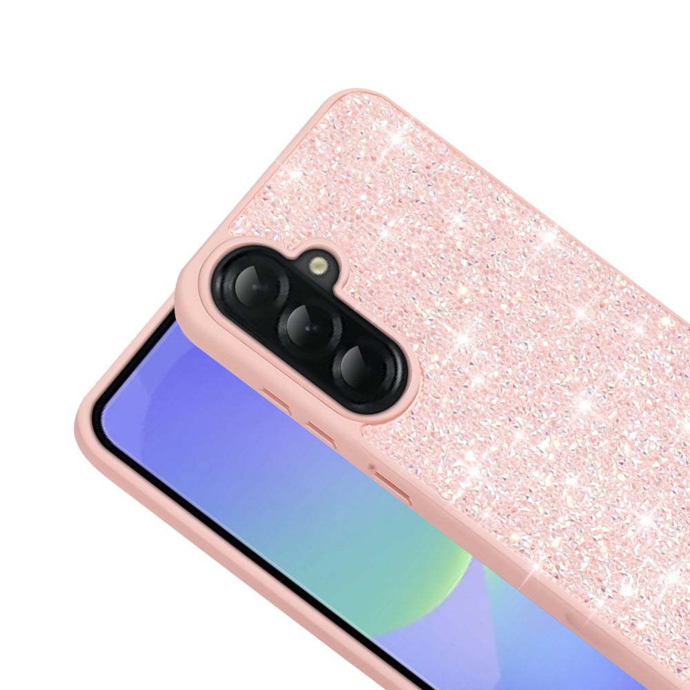 Galaxy A56 Kılıf Parlak Taşlı Tasarım Zore Pırlanta Kapak Gri