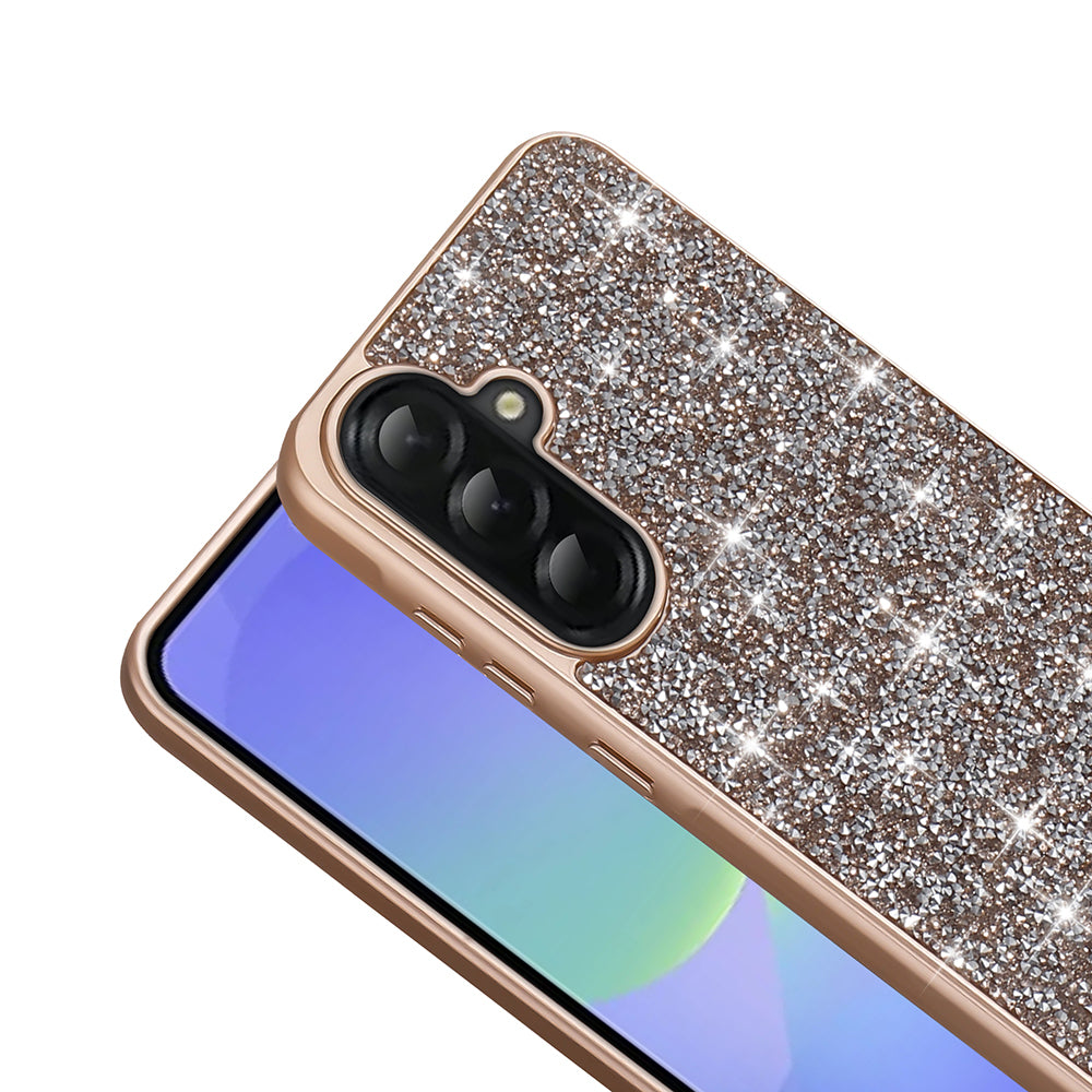Galaxy A56 Kılıf Parlak Taşlı Tasarım Zore Pırlanta Kapak Beyaz