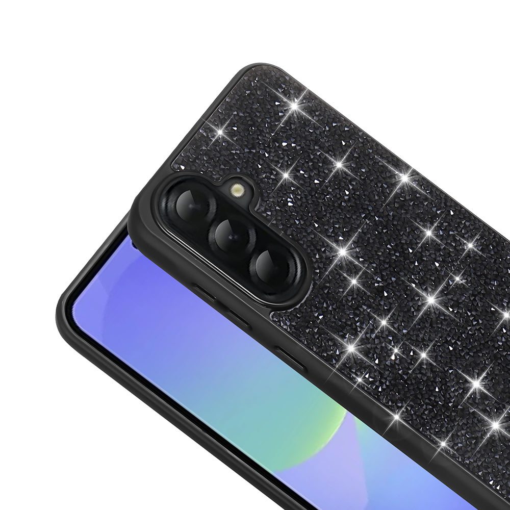 Galaxy A56 Kılıf Parlak Taşlı Tasarım Zore Pırlanta Kapak Beyaz
