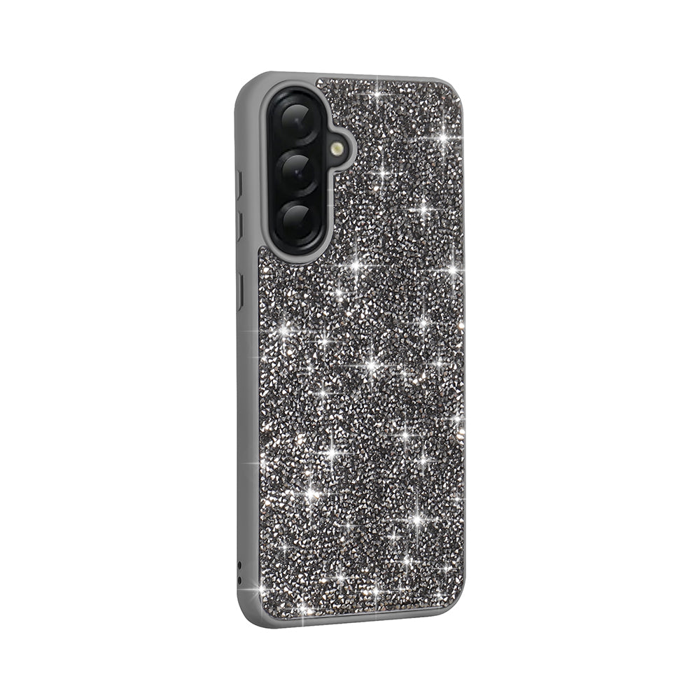 Galaxy A56 Kılıf Parlak Taşlı Tasarım Zore Pırlanta Kapak Beyaz